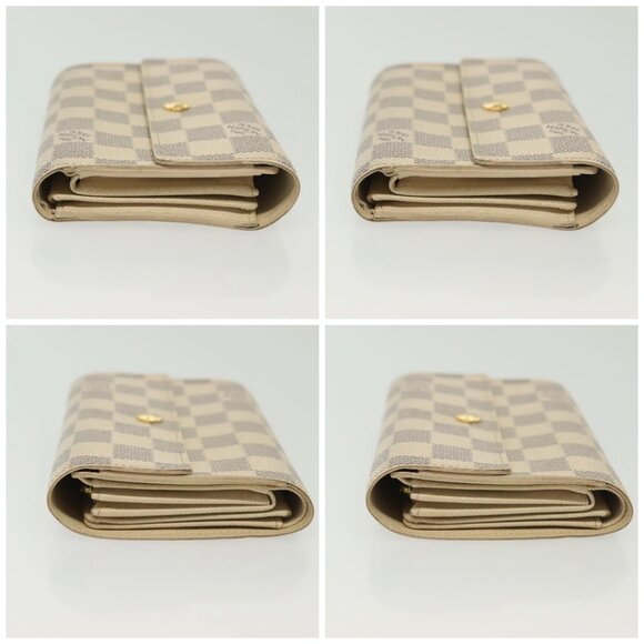 LOUIS VUITTON Damier Azur Portefeuille Alexandra Wallet N63068 LV Auth 130788 - Picture 16 of 16